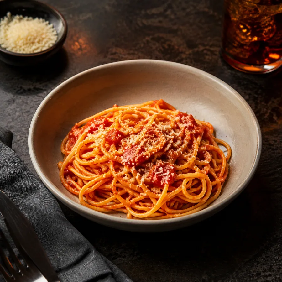 Illustrative presentation of Kids Spaghetti and Red Sauce
